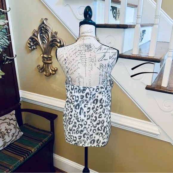 PINK ROSE Leopard and Black Lace Trim Cami Tank Top, NWOT - Picture 4 of 6